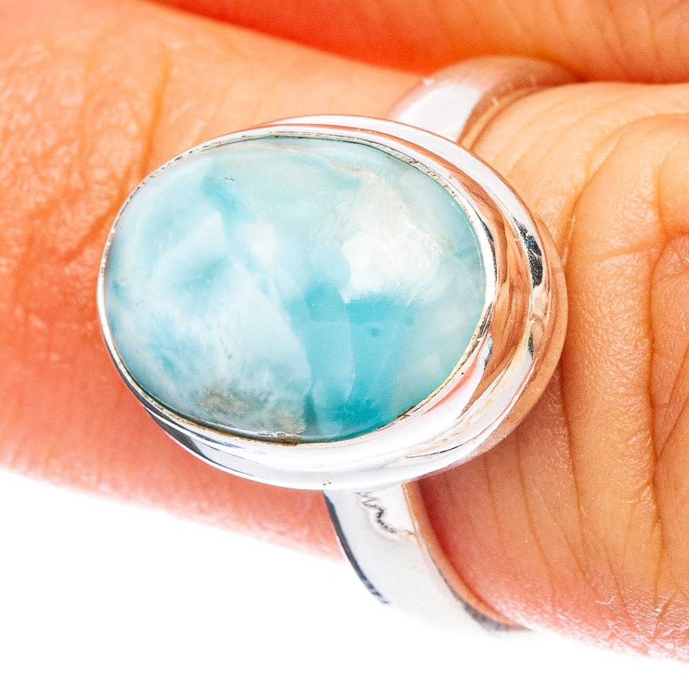 Larimar Ring Size 5.5 (925 Sterling Silver) R6778