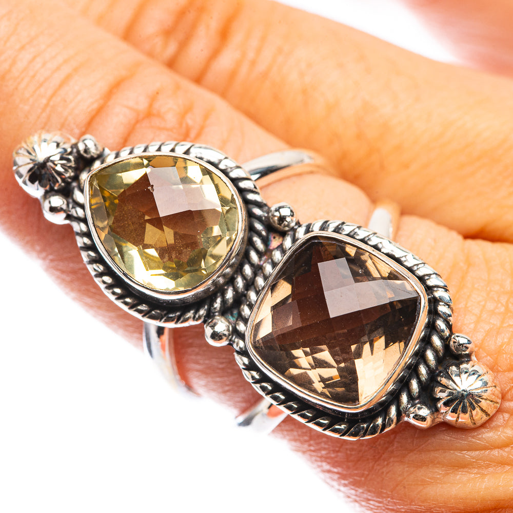 Large Multi-Topaz Ring Size 9.5 (925 Sterling Silver) R142757