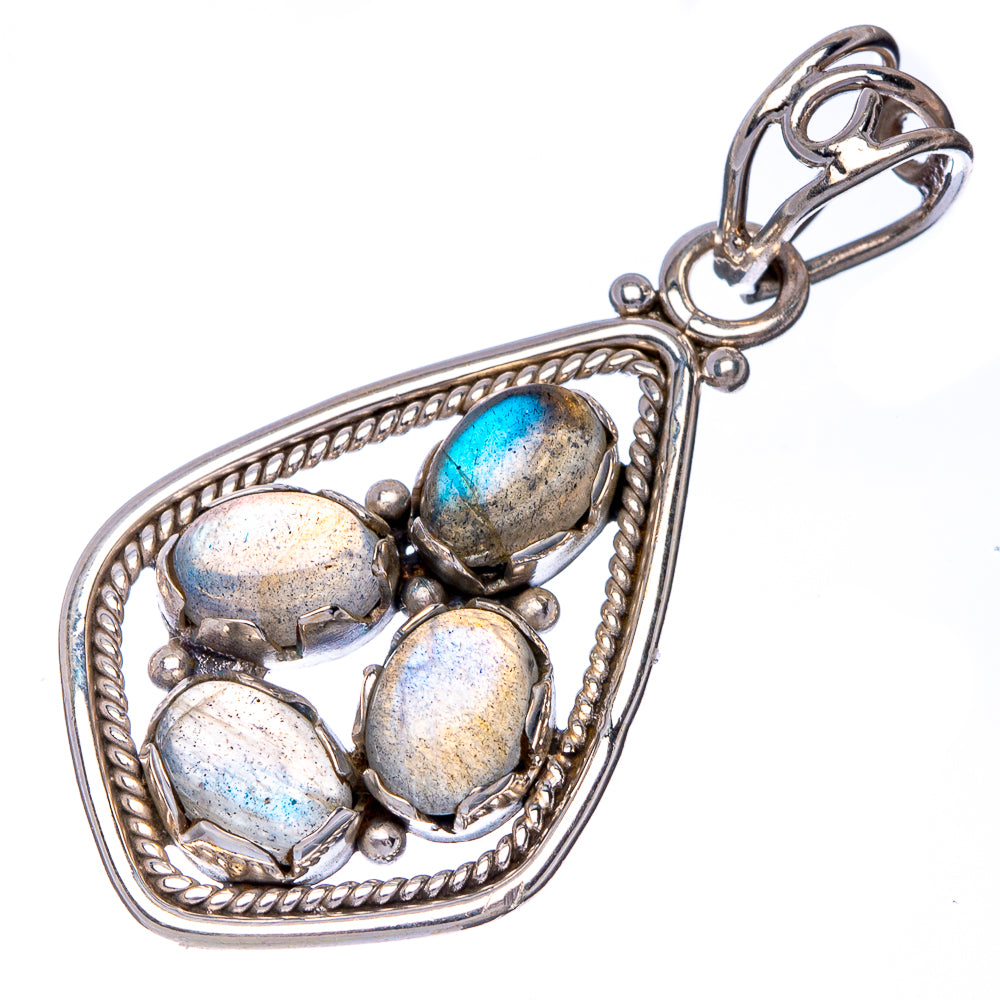 Labradorite Pendant 1 1/2" (925 Sterling Silver) P41022