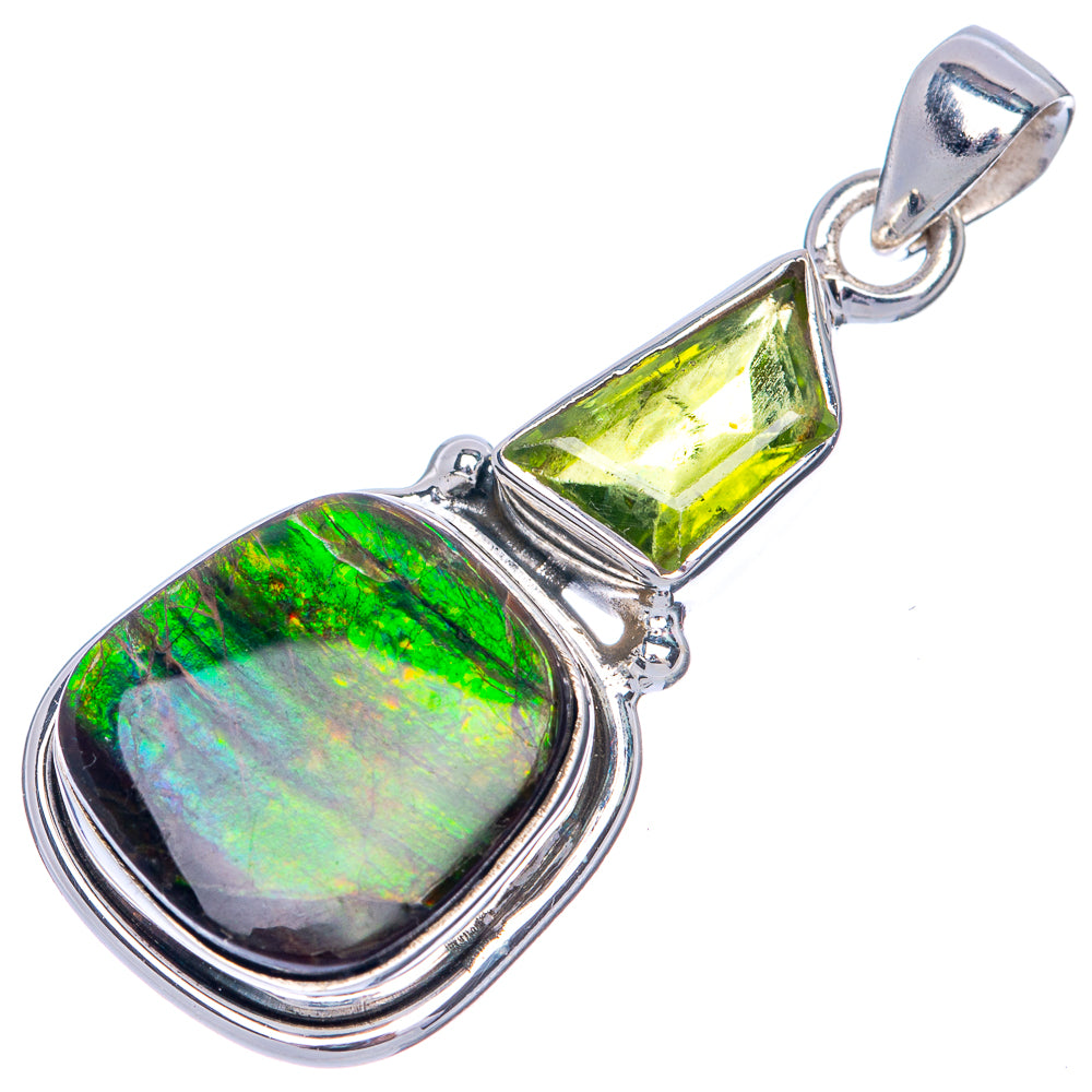 Canadian Ammolite Pendant 1 5/8" (925 Sterling Silver) PD39866