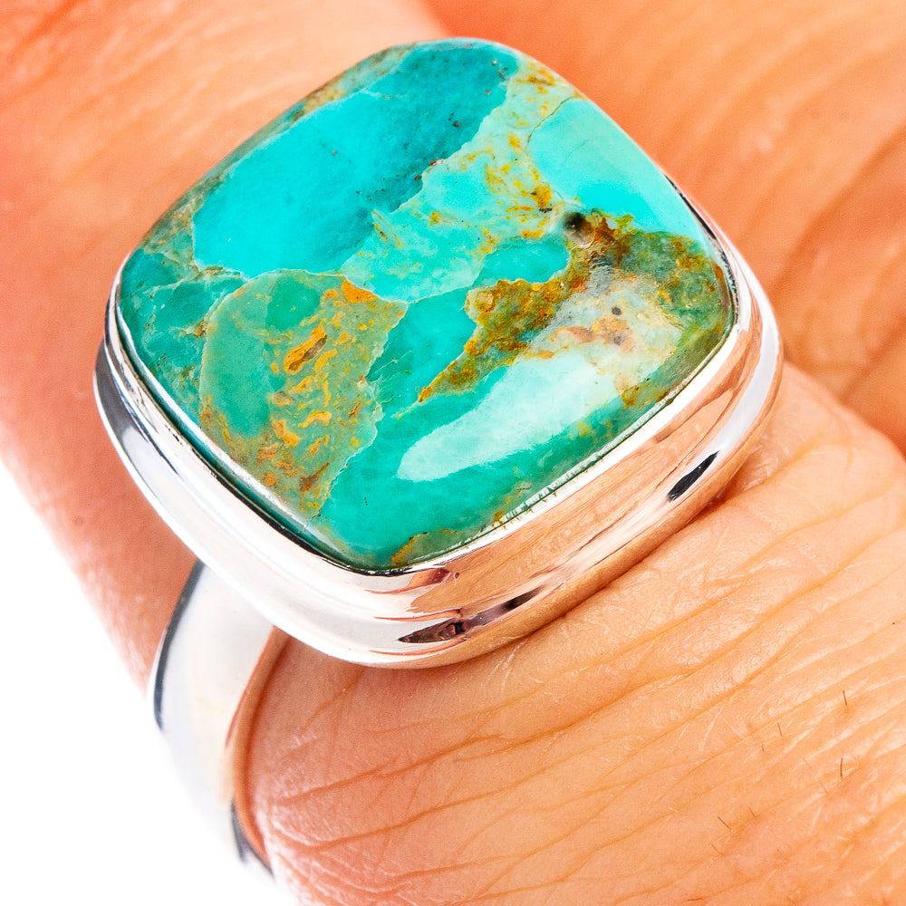 Mohave Turquoise Ring Size 6.75 (.925 Sterling Silver)