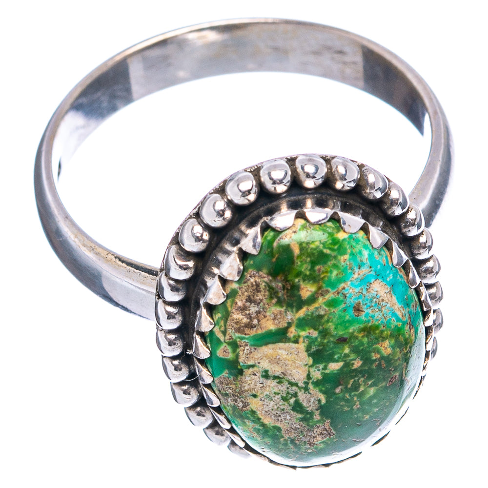 Rare Sonoran Gold Turquoise Ring Size 8 (.925 Sterling Silver)