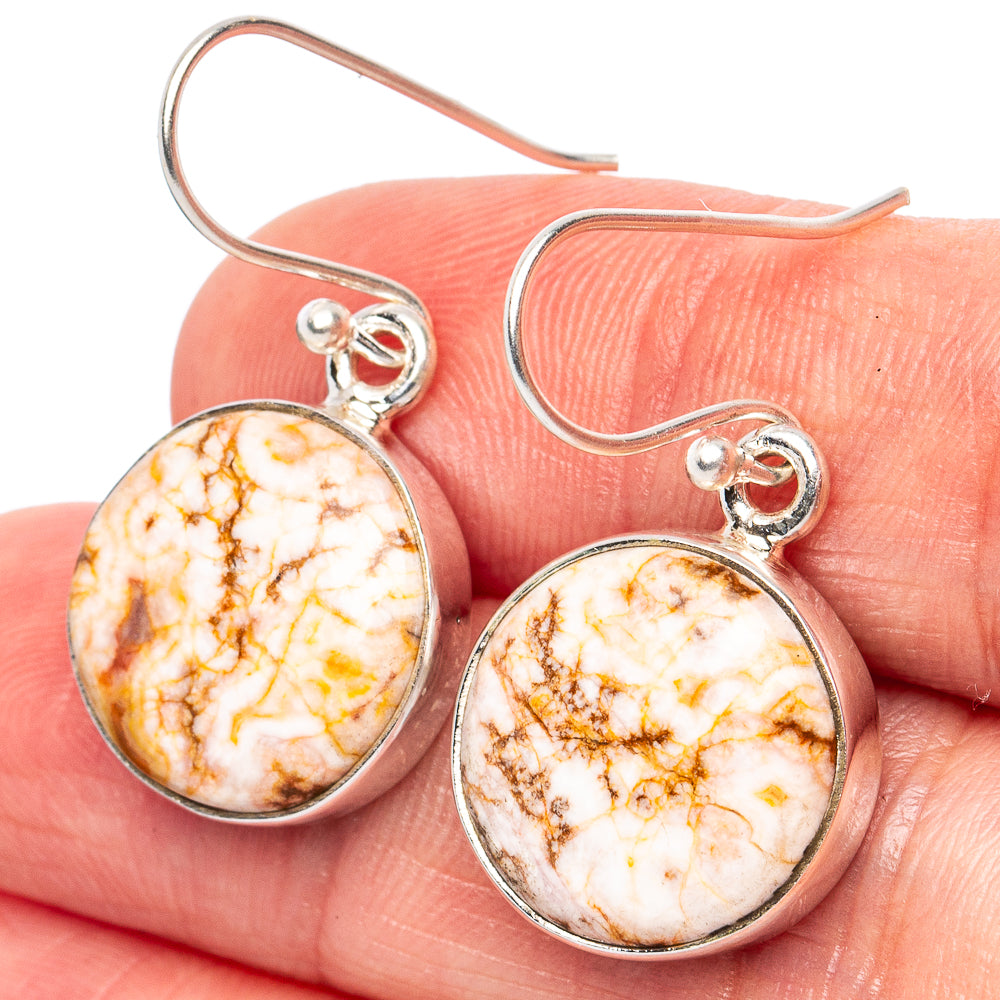 Rosetta Jasper Earrings 1 1/4" (925 Sterling Silver) E2784