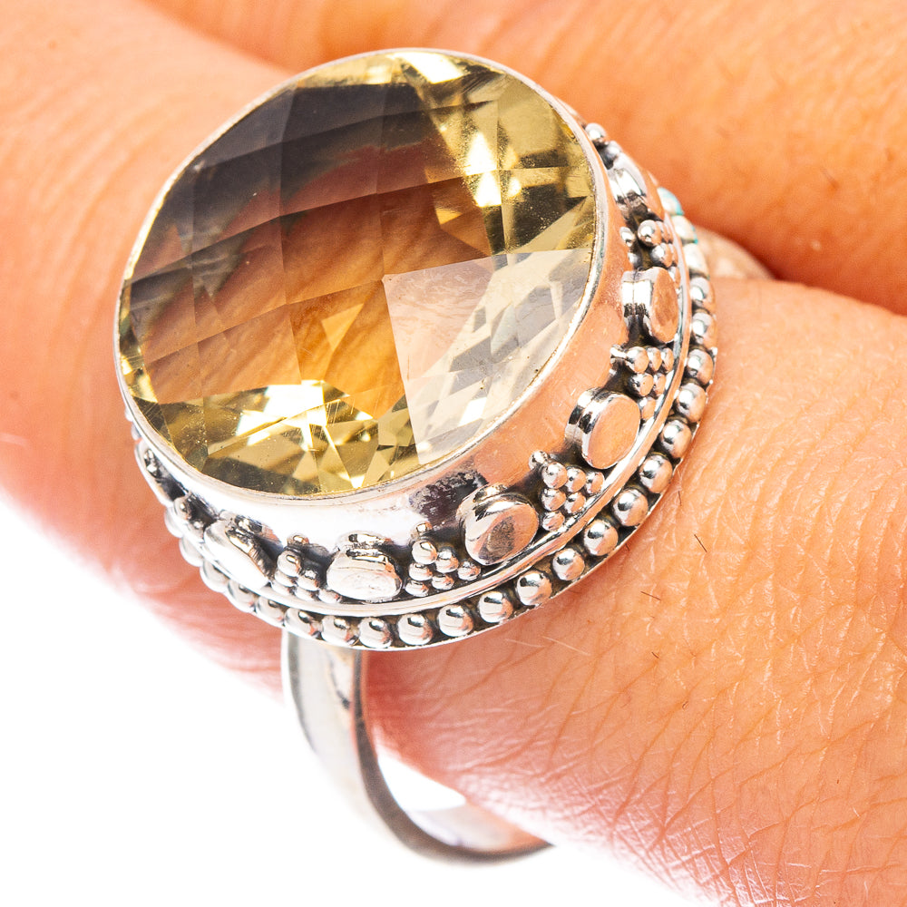 Citrine Ring Size 9.75 (925 Sterling Silver) R7069