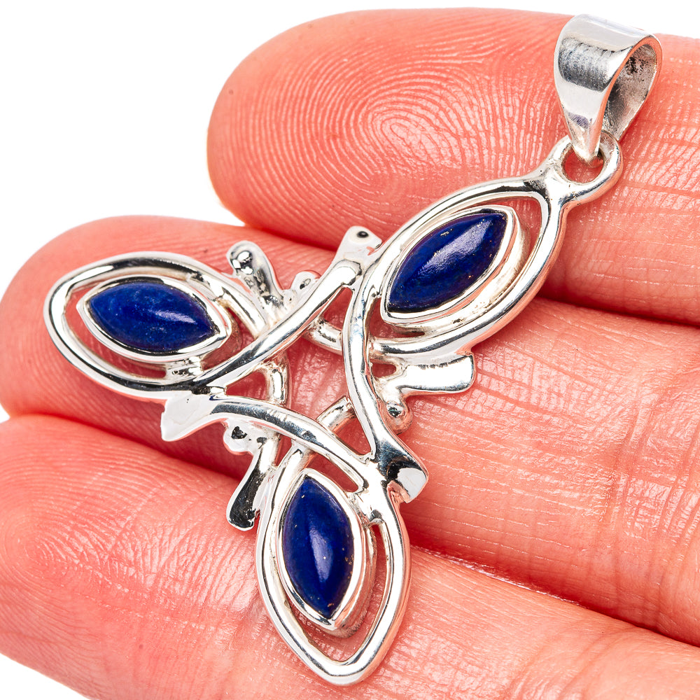 Asc Premium Lapis Lazuli Pendant 1 1/2" (925 Sterling Silver) P42252