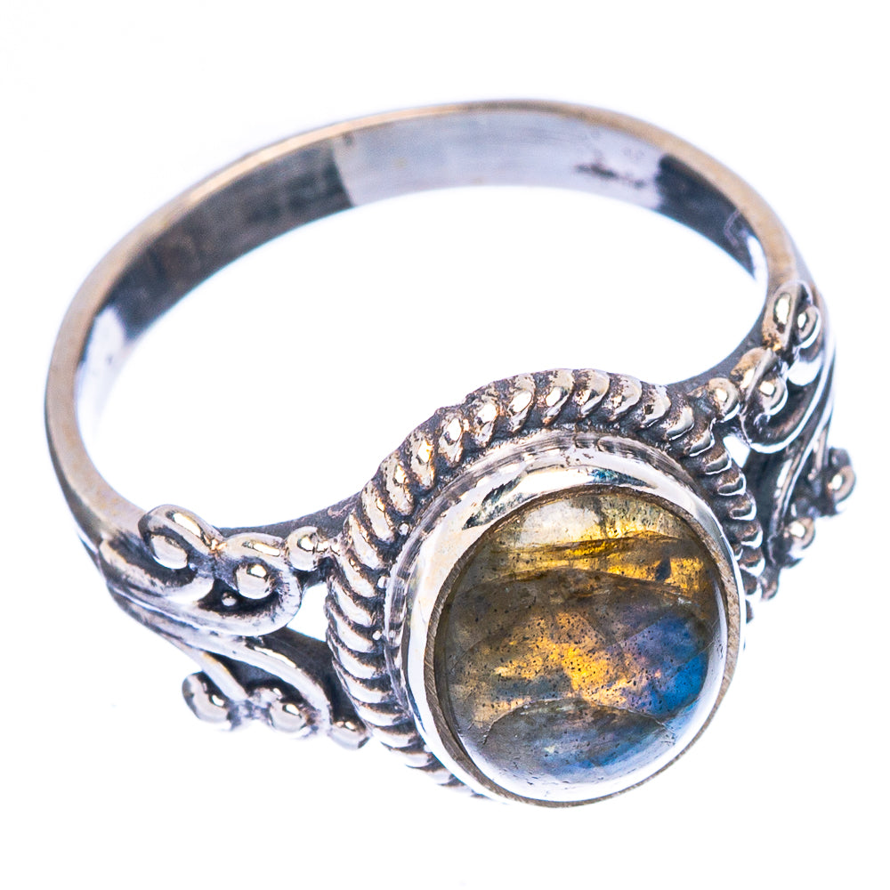 Labradorite Dainty Ring Size 5.75 (925 Sterling Silver) R146989
