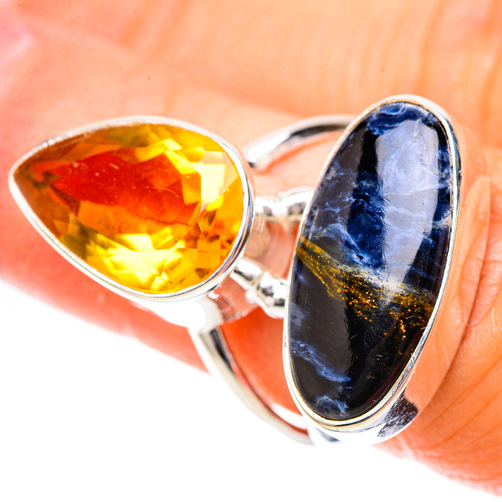 Pietersite, Citrine Ring Size 5.75 (925 Sterling Silver) RING137825