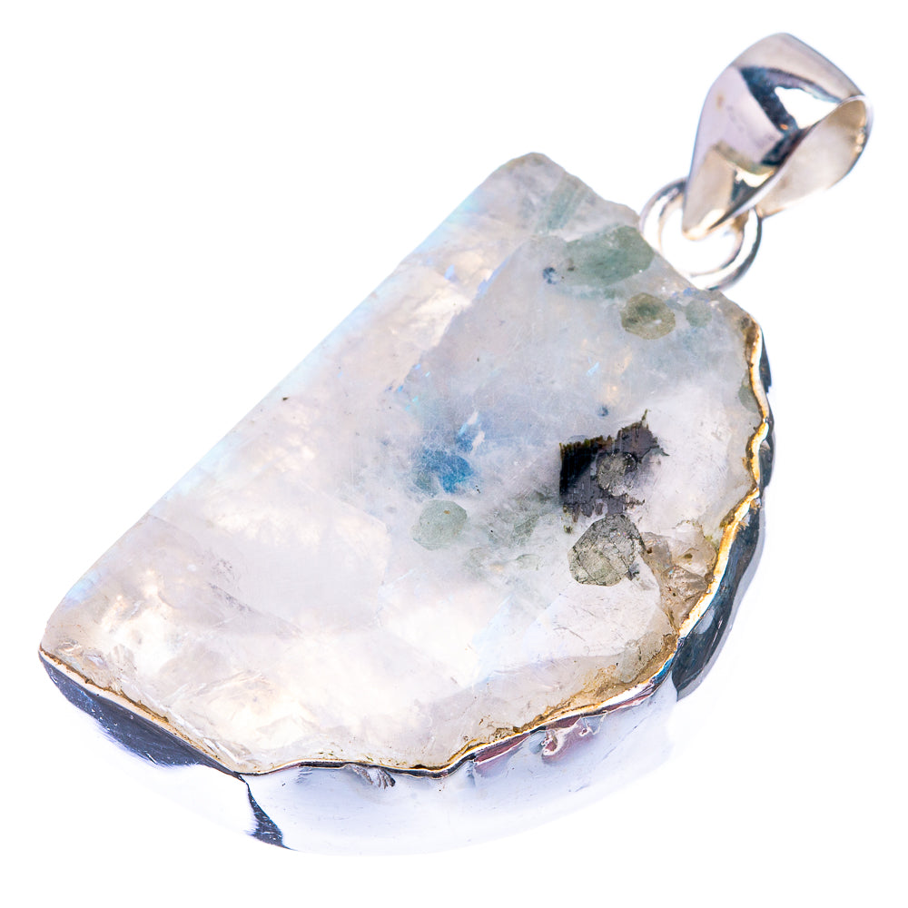 Rainbow Moonstone Pendant 1 5/8" (925 Sterling Silver) P38853