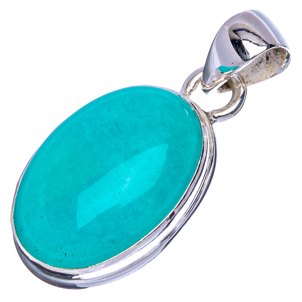 Amazonite Pendant 1 1/8" (925 Sterling Silver) P41789