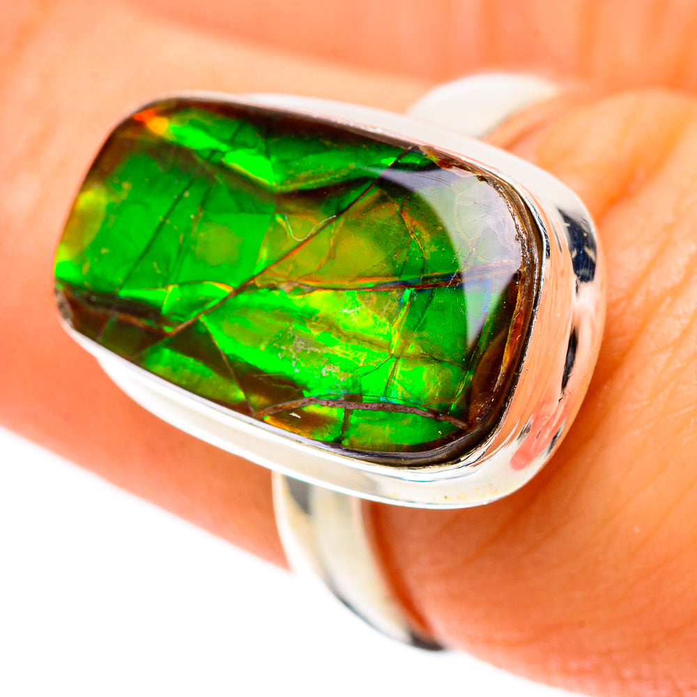 Ammolite Ring Size 7.5 (925 Sterling Silver) RING138721