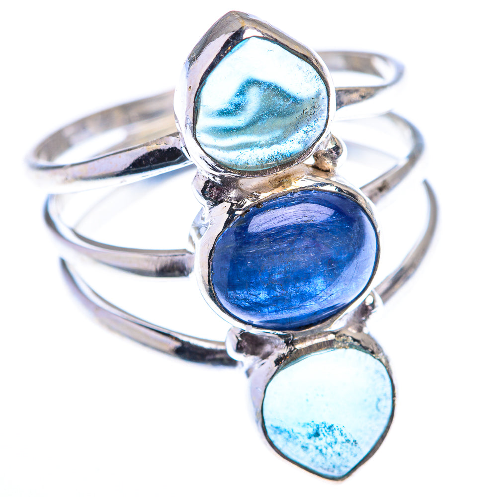 Kyanite, Blue Fluorite 925 Sterling Silver Ring Size 10.5 (925 Sterling Silver) RING140371