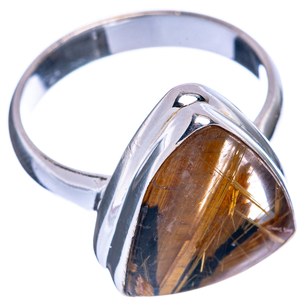 Rare Full Star Rutilated Quartz Ring Size 8.25 (925 Sterling Silver) R145561