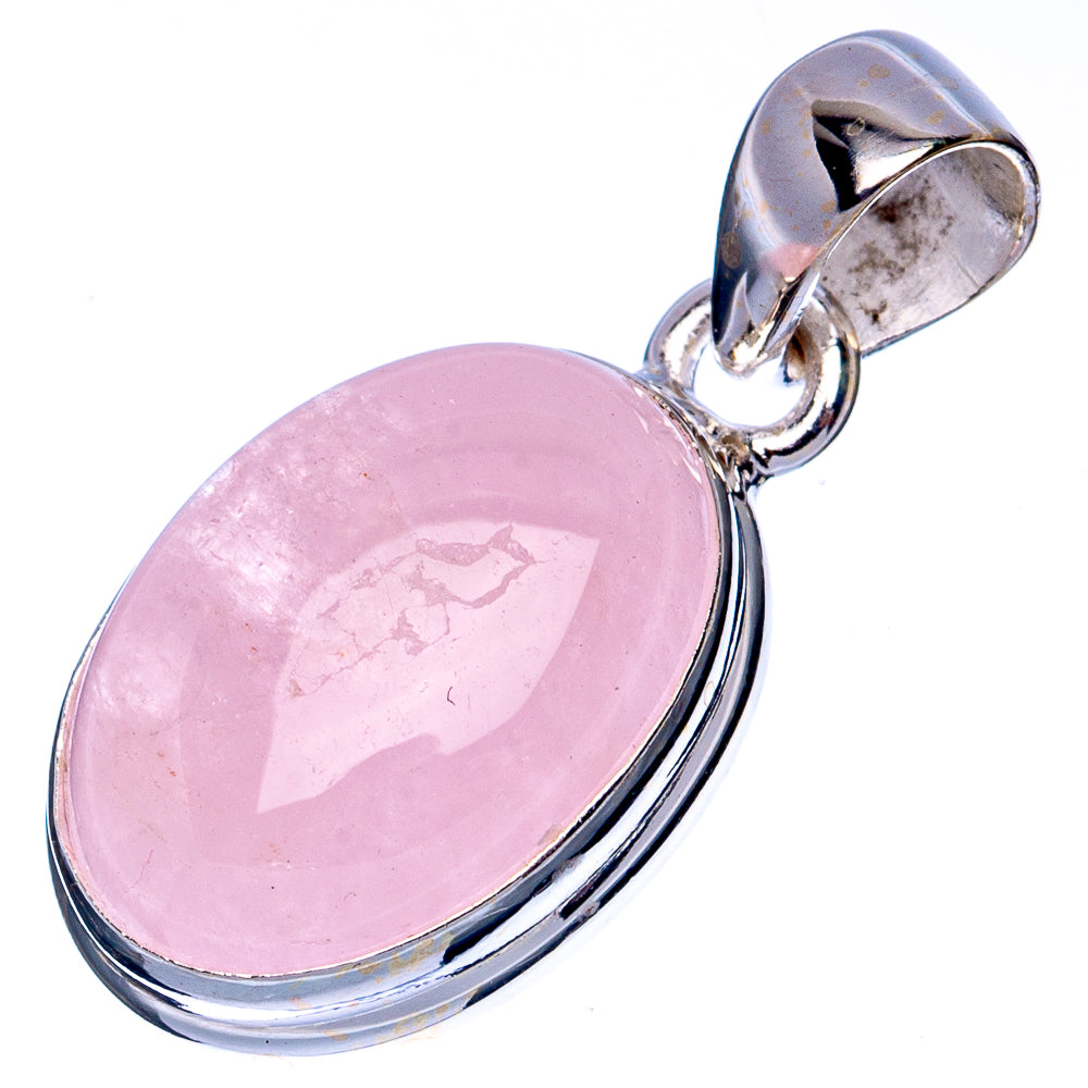 Rare Morganite Pendant 1 1/8" (925 Sterling Silver) P41336