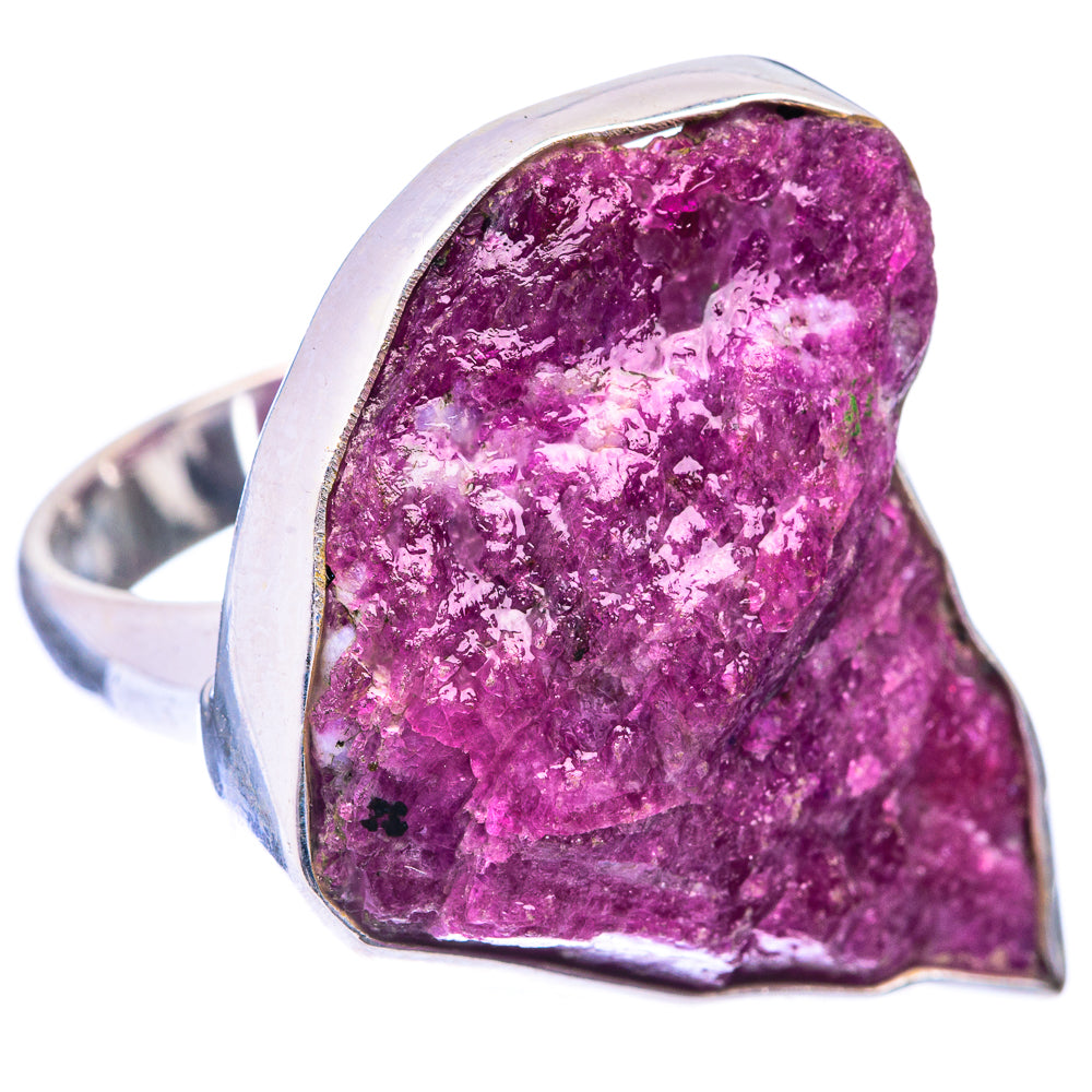 Large Rough Ruby Zoisite Ring Size 8.25 (925 Sterling Silver) R140976