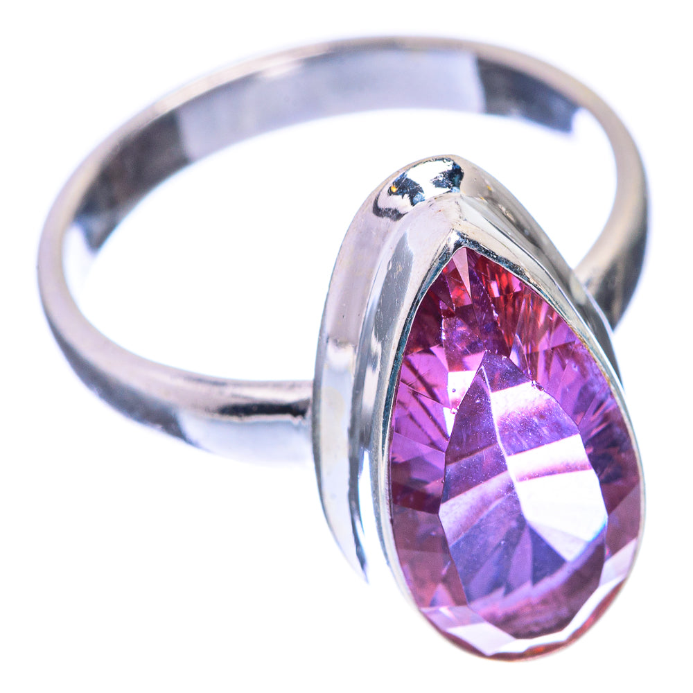 Faceted Color Change Alexandrite (Lab.) Ring Size 8 (925 Sterling Silver) RING143318