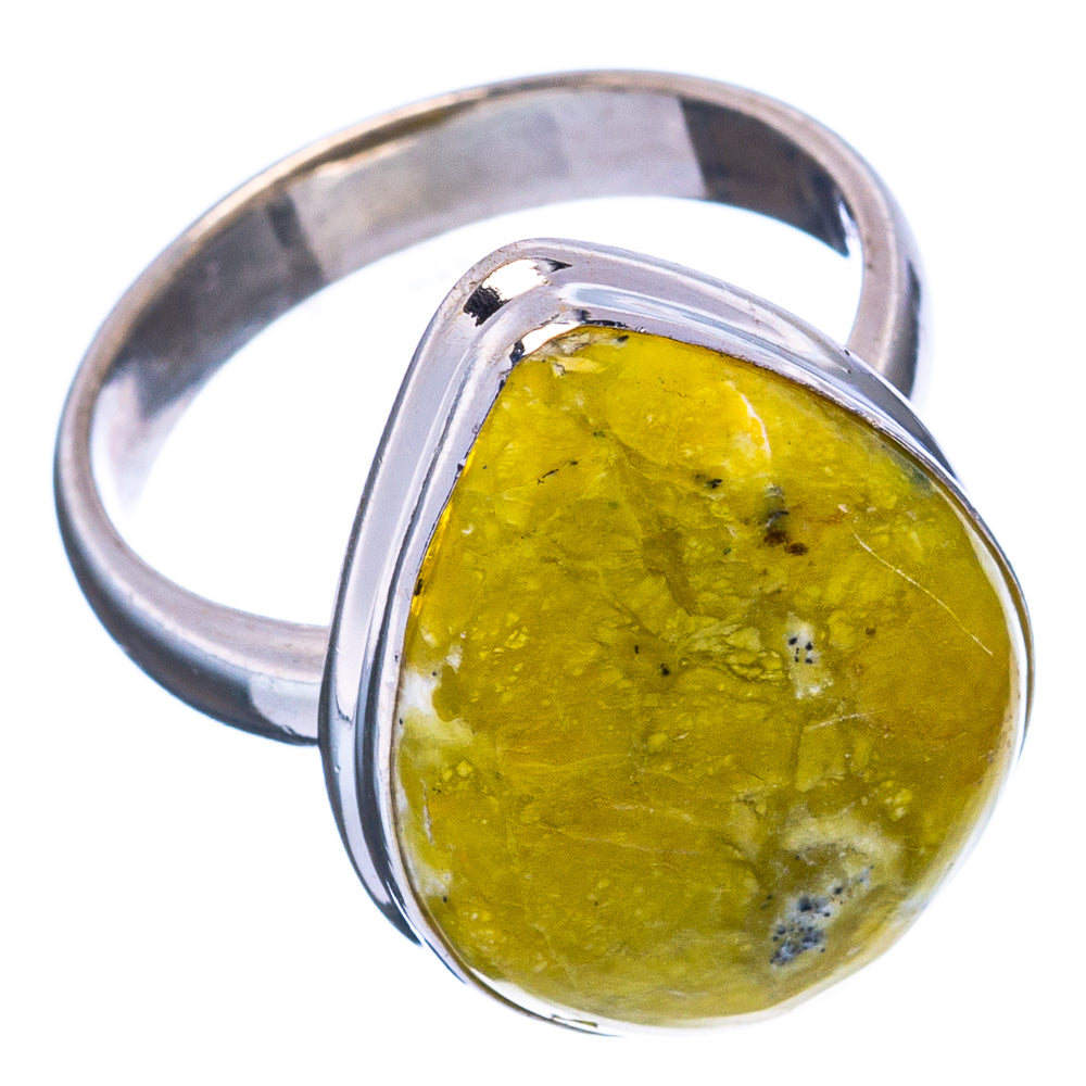 Lizardite Ring Size 5.75 (.925 Sterling Silver)
