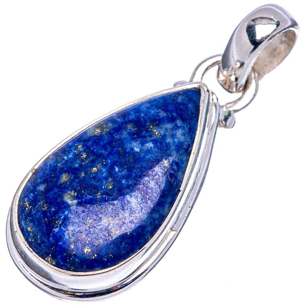 Lapis Lazuli Pendant 1 3/8" (.925 Sterling Silver)