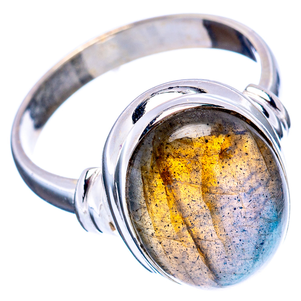 Labradorite Ring Size 8.75 (.925 Sterling Silver)