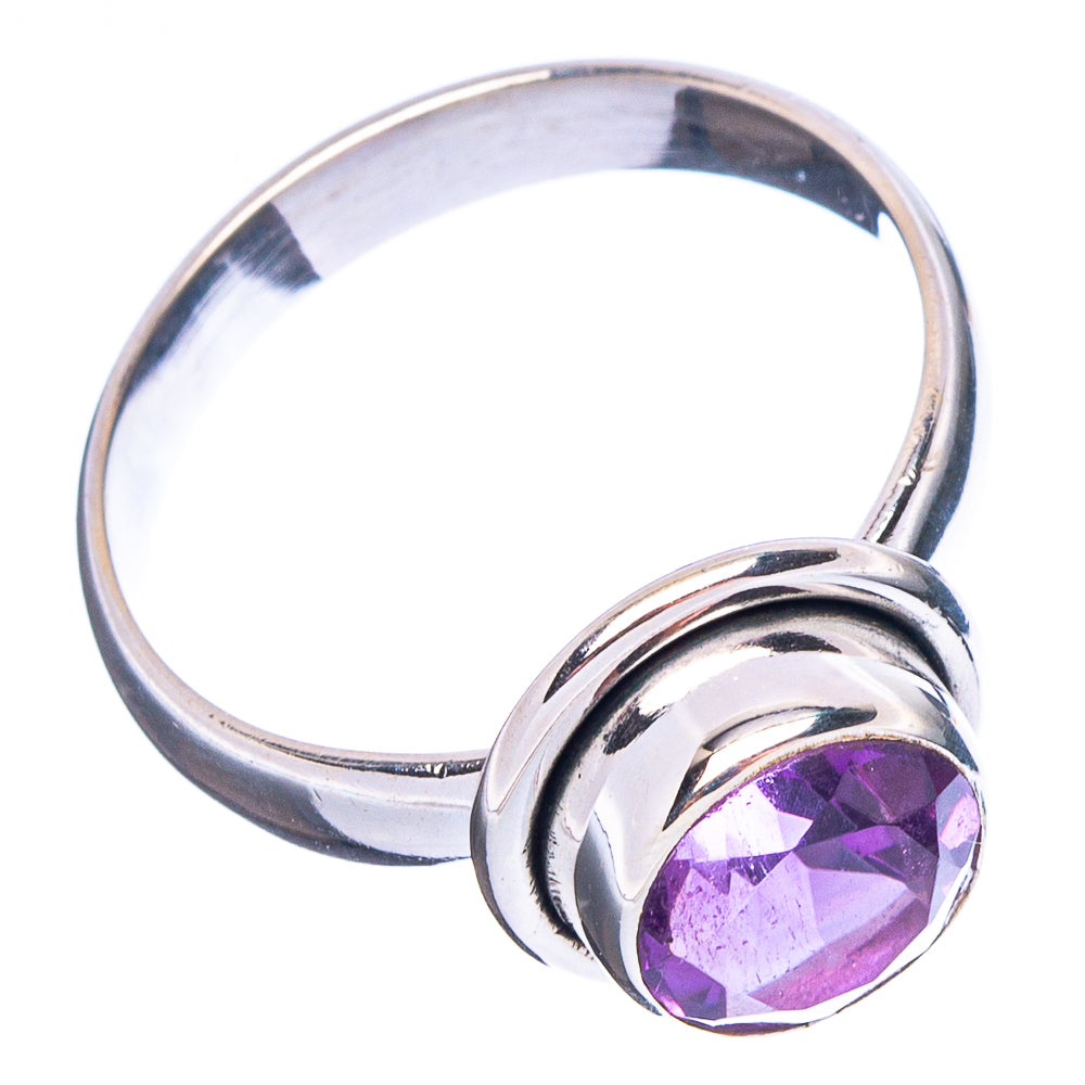 Faceted Amethyst Ring Size 7 (.925 Sterling Silver)