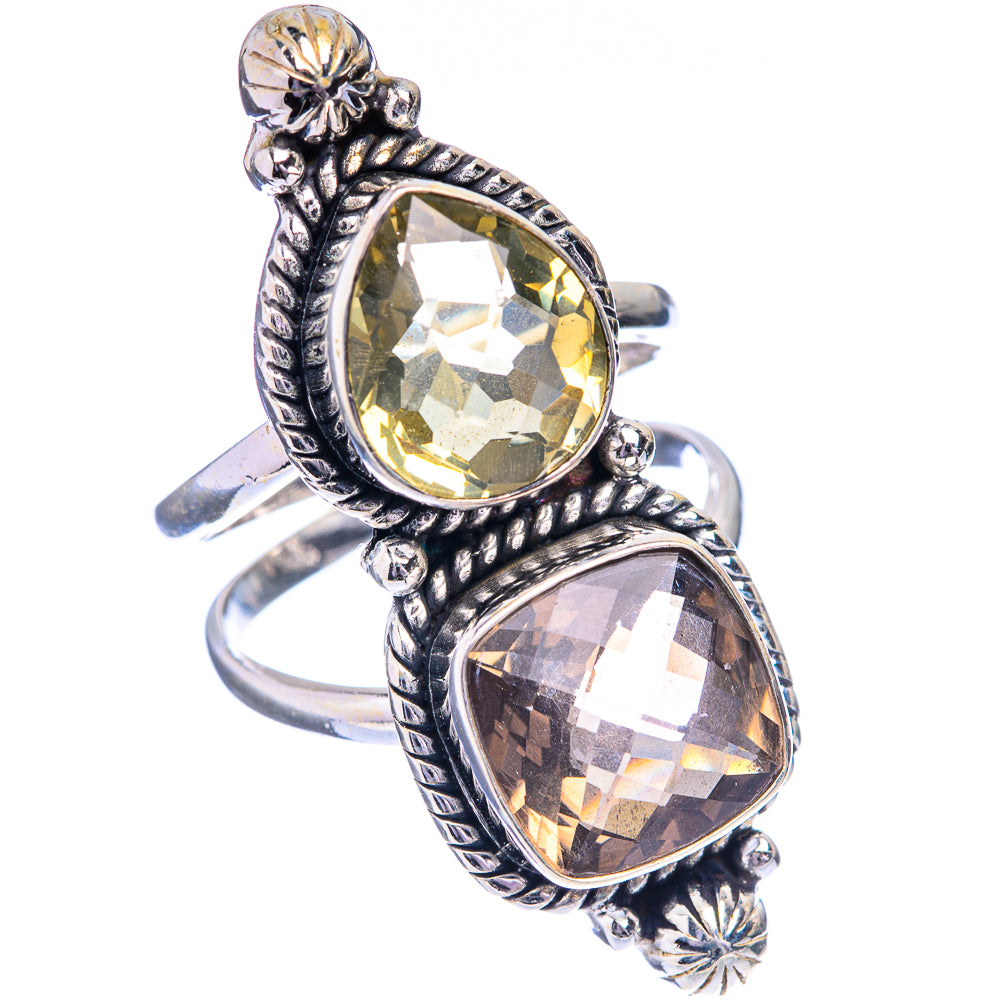Large Multi-Topaz Ring Size 9.5 (925 Sterling Silver) R142757