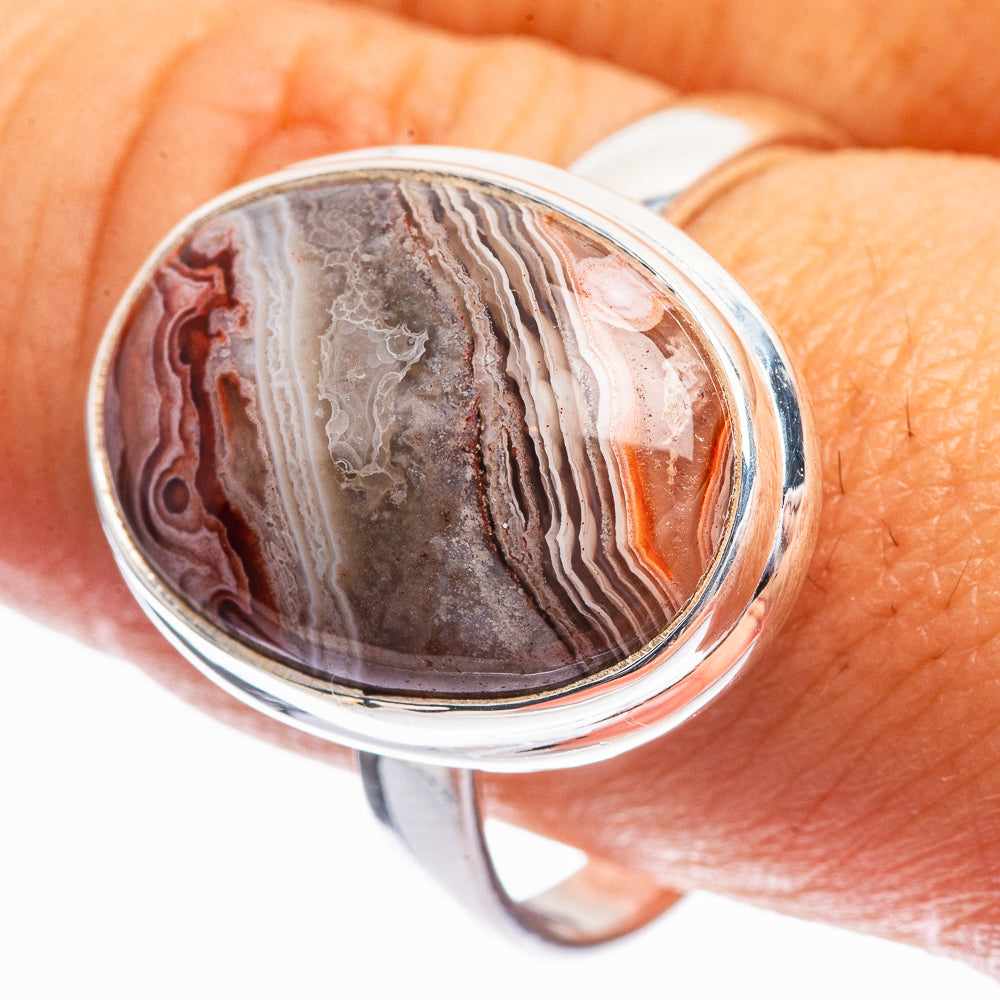 Ocean Jasper Ring Size 10.75 (925 Sterling Silver) R142006