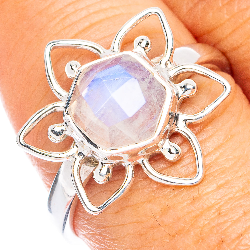 Premium Rainbow Moonstone Ring Size 8.75 (925 Sterling Silver) R7614