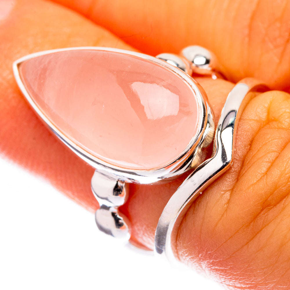 Premium Rose Quartz Ring Size 6 (925 Sterling Silver) R141906