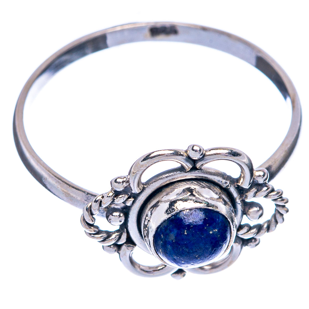 Lapis Lazuli Dainty Ring Size 9.25 (925 Sterling Silver) R145368