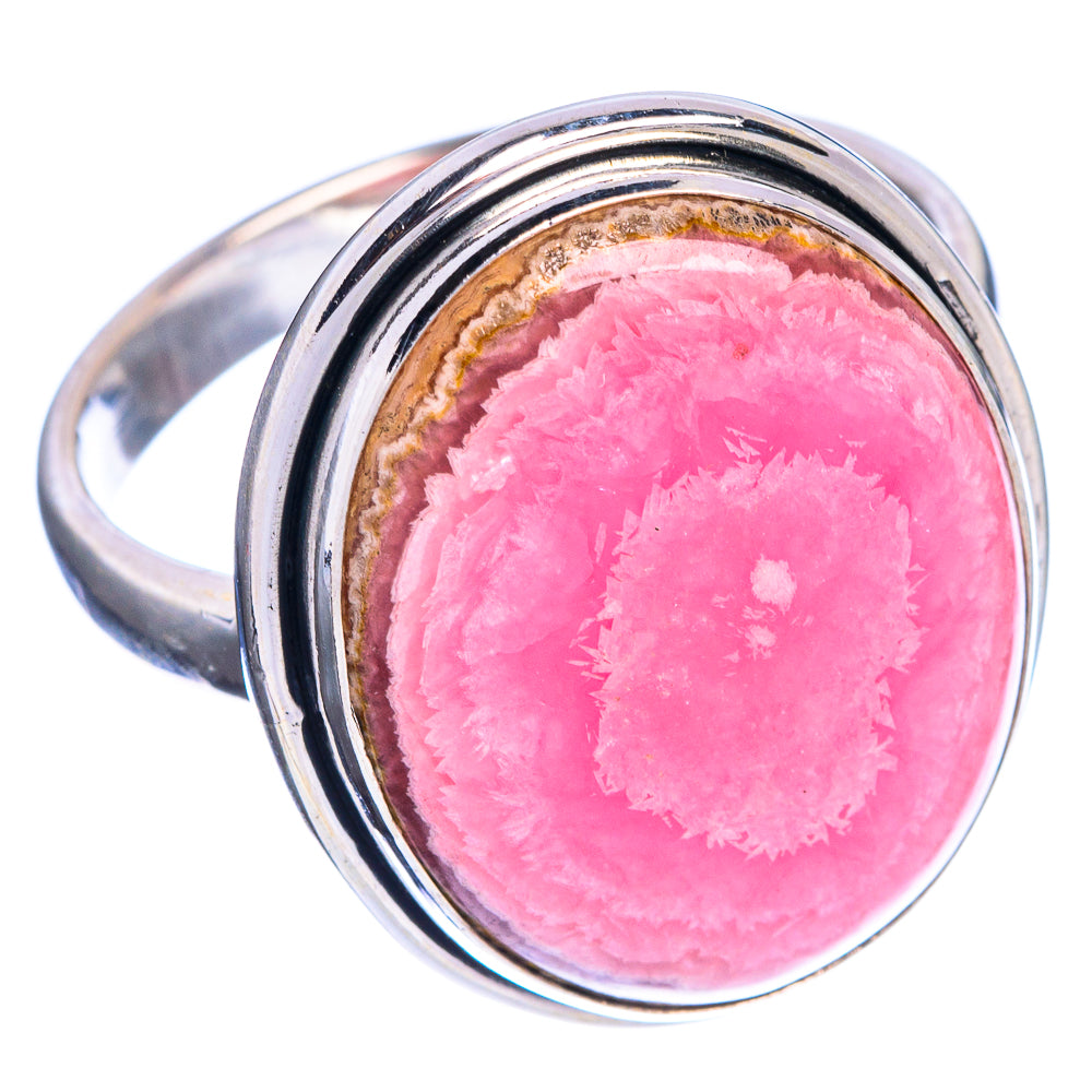 Large Rhodochrosite Stalactite Ring Size 12.5 (925 Sterling Silver) R144320