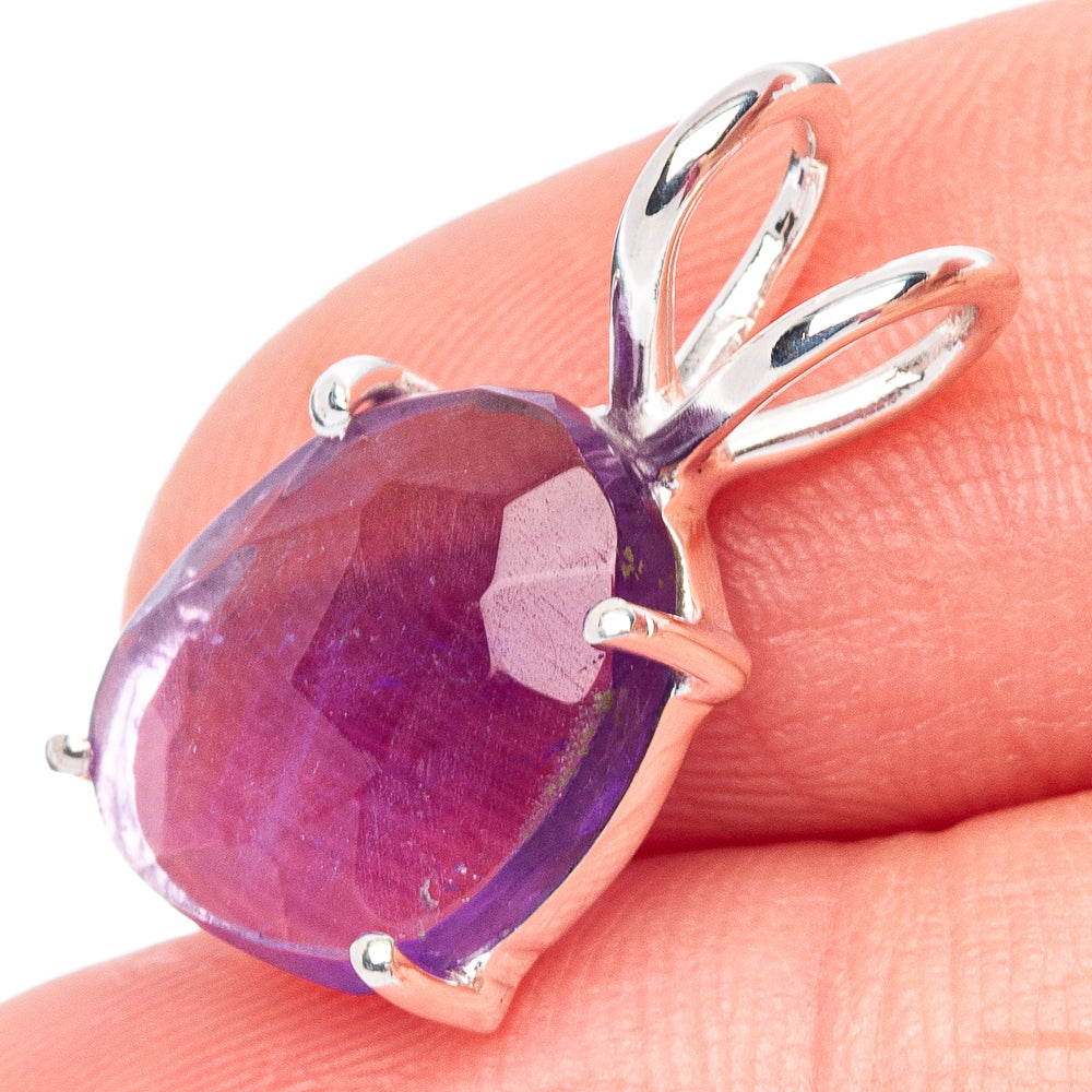 Value Amethyst Pendant 3/4" (925 Sterling Silver) P44408