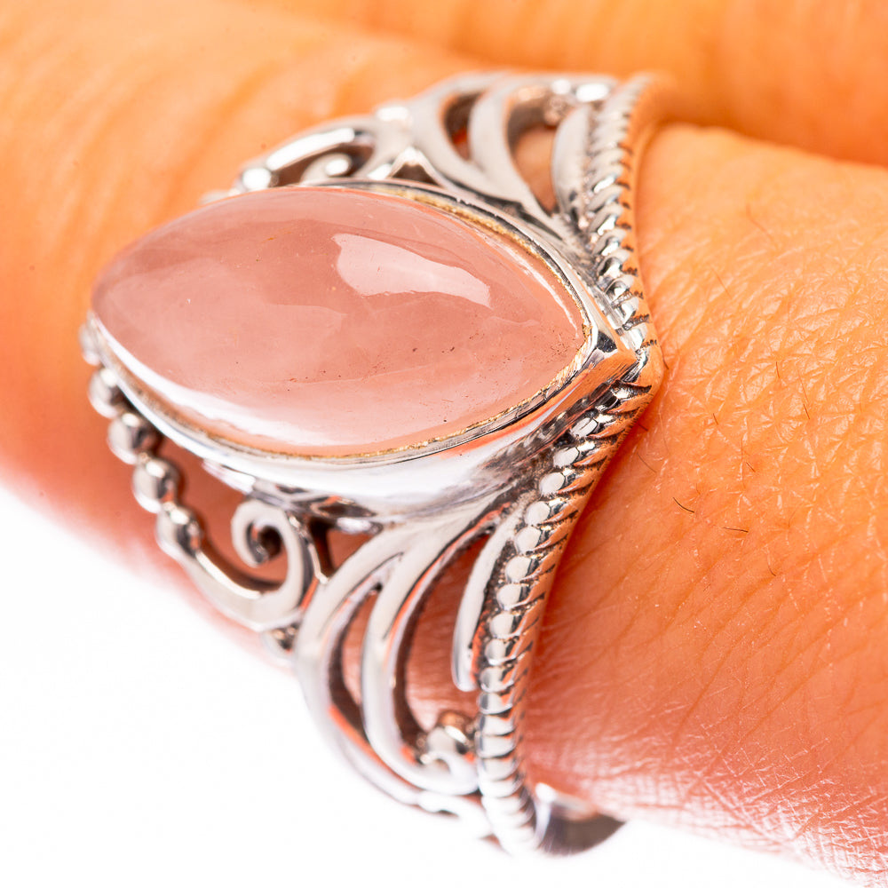 Rose Quartz Ring Size 10 (925 Sterling Silver) R140545