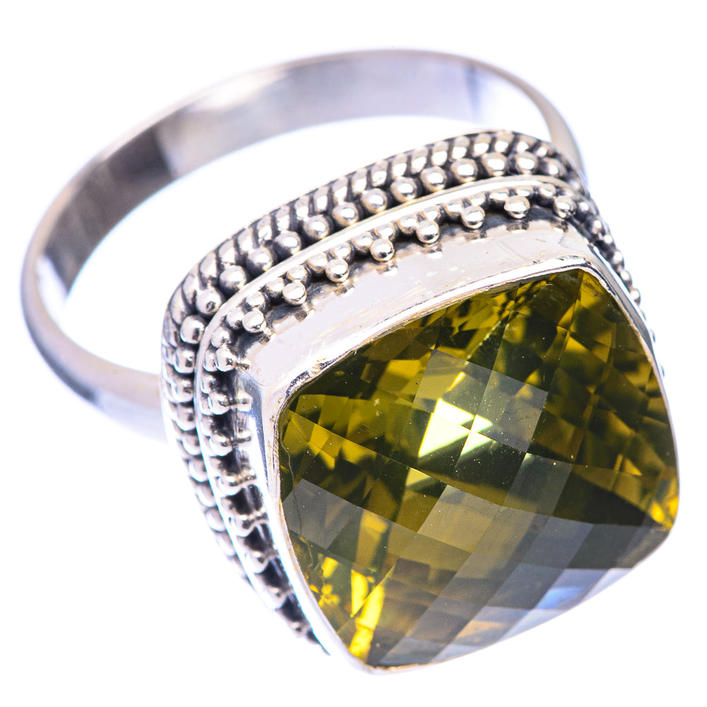 Faceted Citrine Ring Size 9 (925 Sterling Silver) R140902