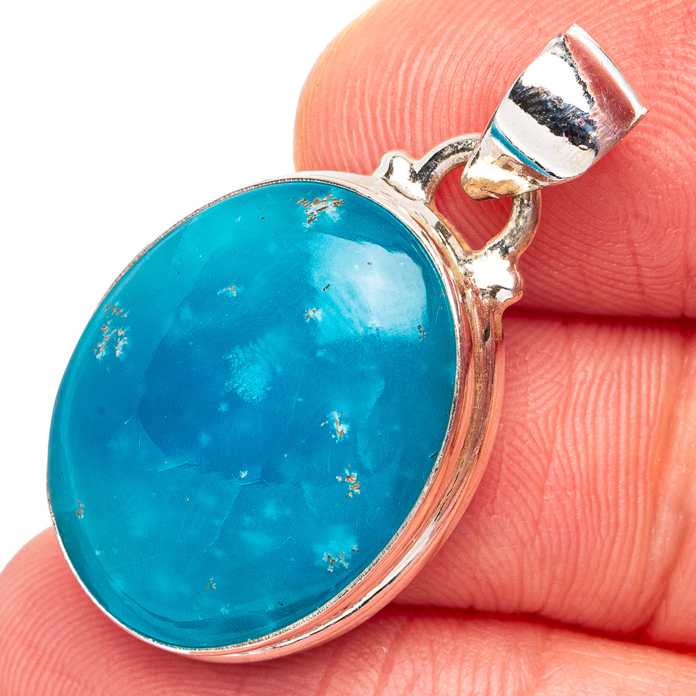 Rare Smithsonite Pendant 1 1/4" (.925 Sterling Silver)