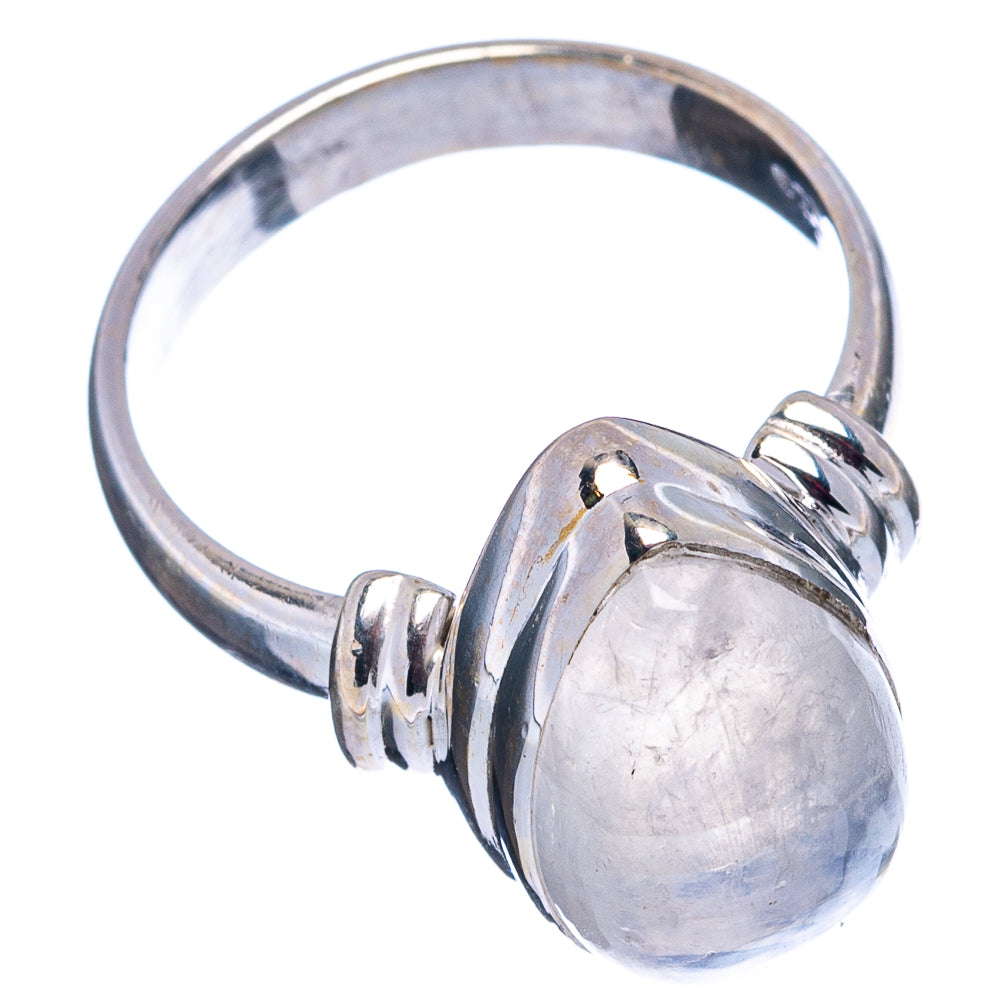 Rainbow Moonstone Ring Size 6 (.925 Sterling Silver)