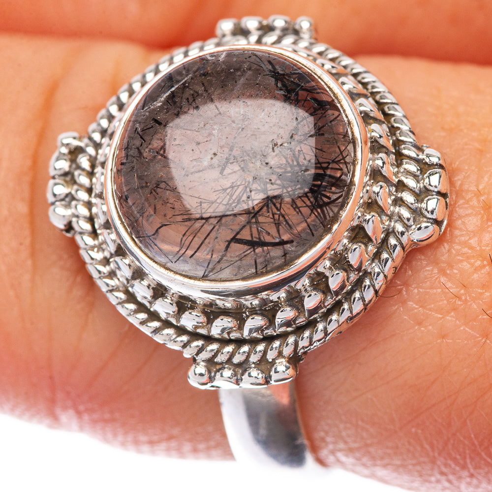 Tourmalinated Quartz Ring Size 8 (925 Sterling Silver) R145105