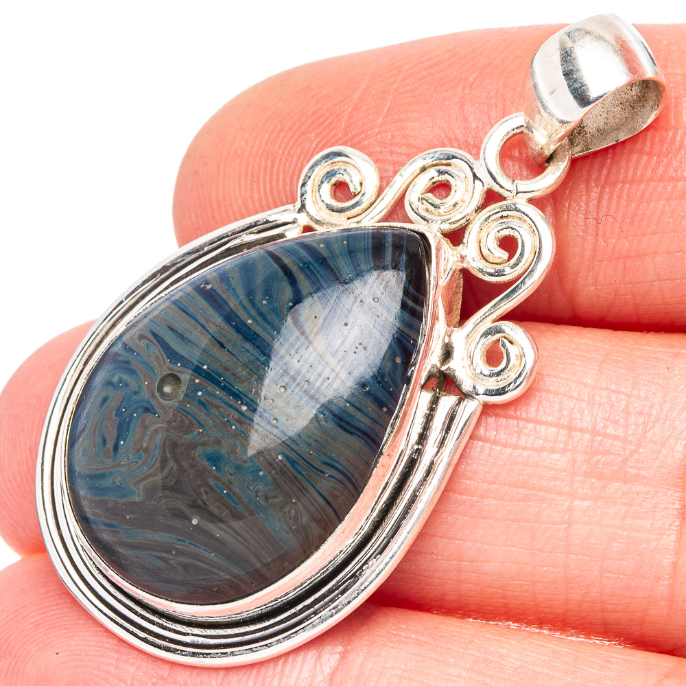 Galaxy Stone Pendant 1 5/8" (925 Sterling Silver) P44006