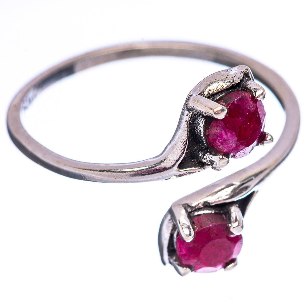 Dainty Red Sillimanite Ring Size 6 (.925 Sterling Silver)