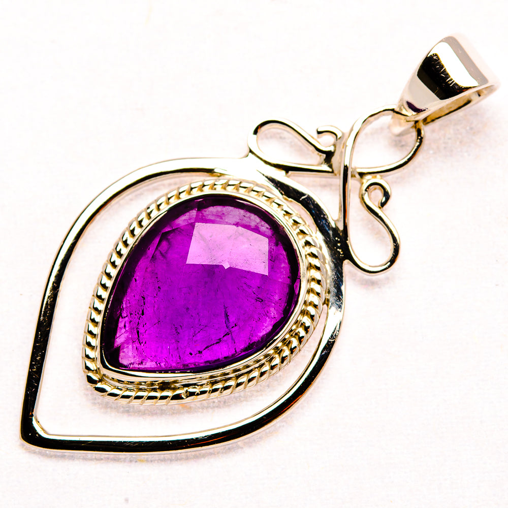 Premium Amethyst 925 Sterling Silver Pendant 1 5/8" (925 Sterling Silver) PD37773