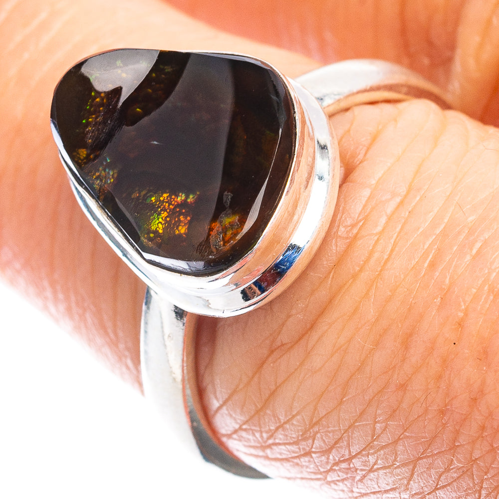 Rare Mexican Fire Agate Ring Size 8 (.925 Sterling Silver)