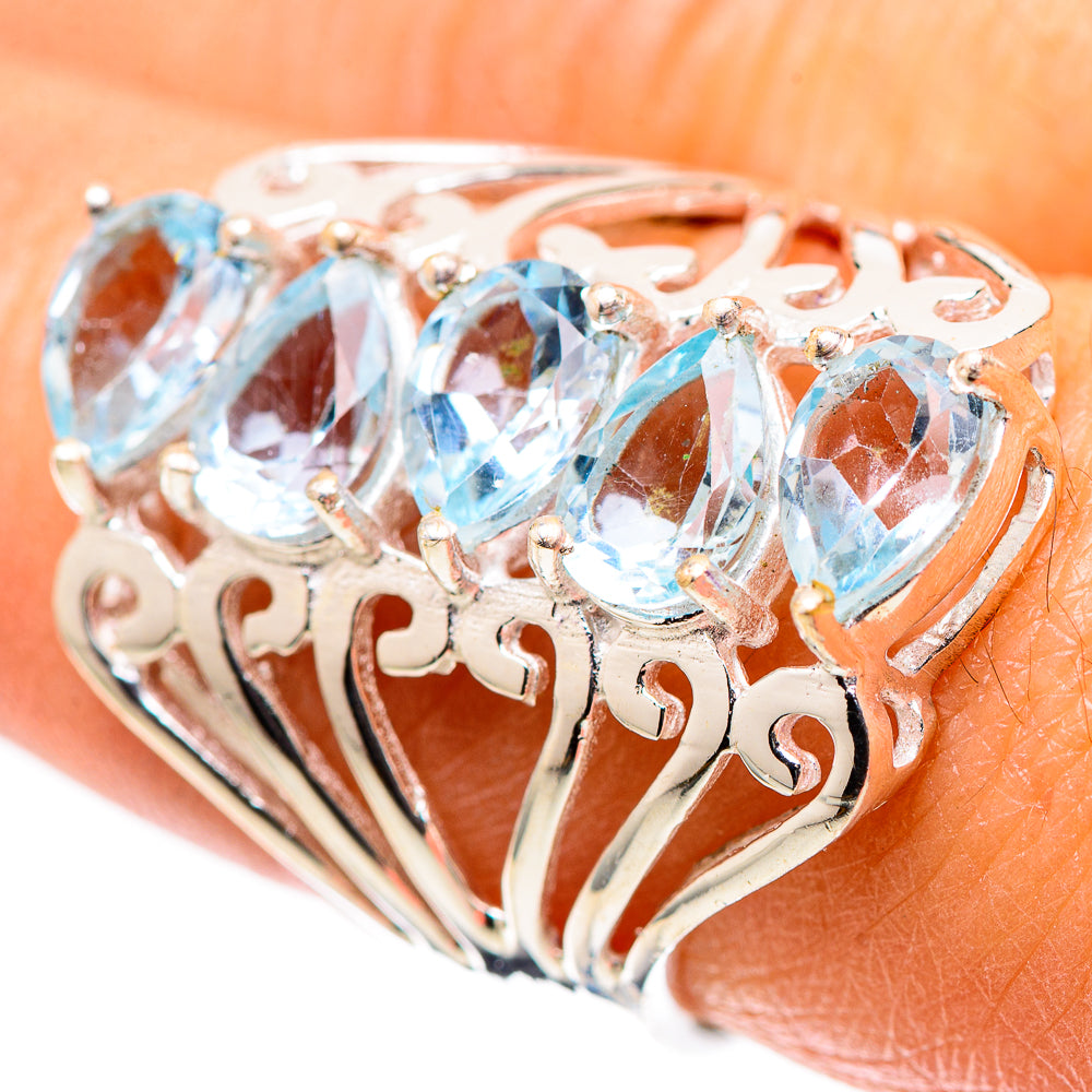 Blue Topaz Ring Size 7.5 (925 Sterling Silver) RING138791