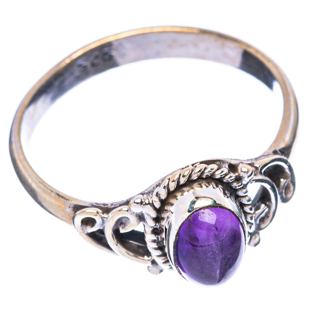 Amethyst Dainty Ring Size 7.75 (925 Sterling Silver) R5832