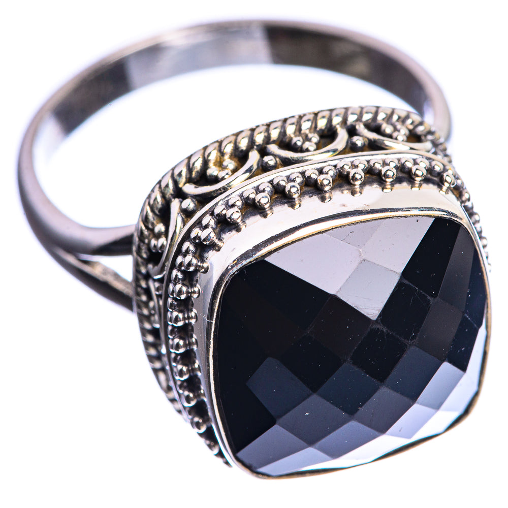 Black Onyx 925 Sterling Silver Ring Size 11.75