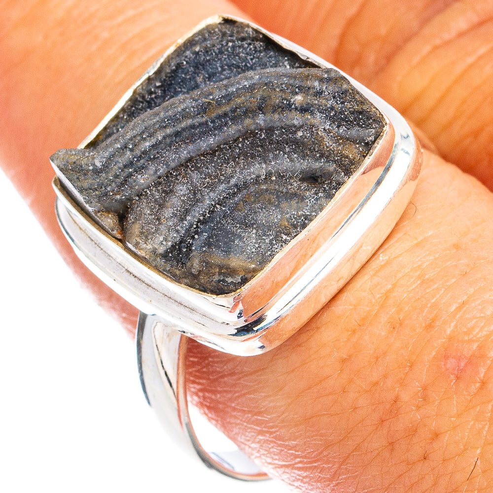 Desert Rose Druzy Ring Size 10.5 (925 Sterling Silver) R8405