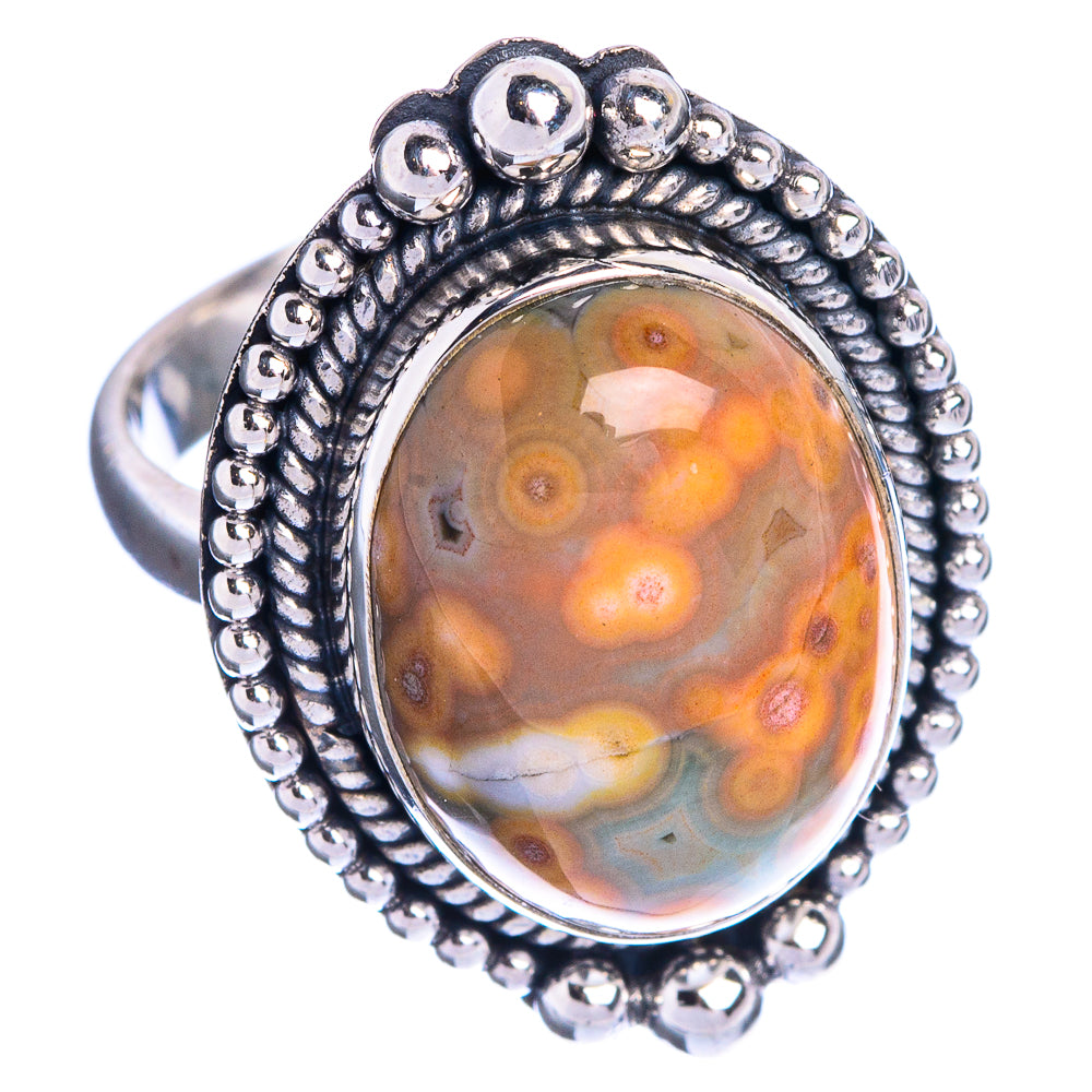 Ocean Jasper Ring Size 6 (925 Sterling Silver) R144265
