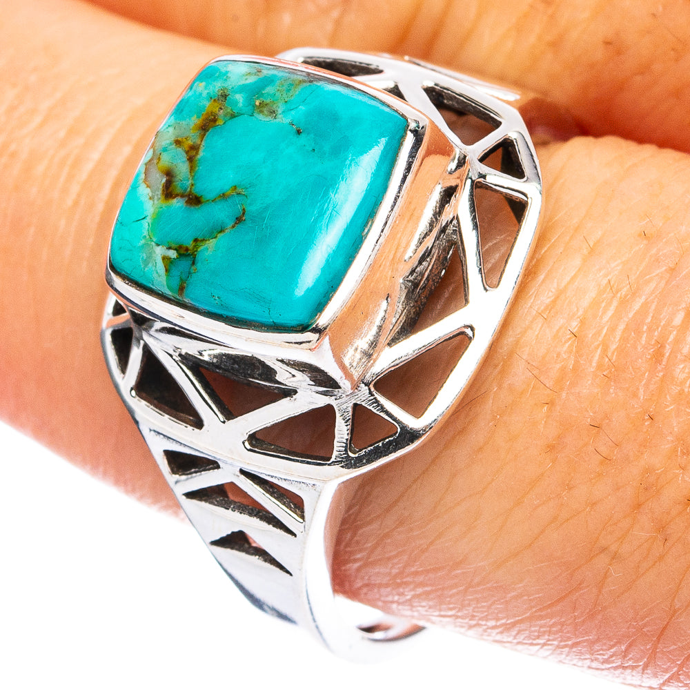 Rare Arizona Turquoise Ring Size 9.25 (925 Sterling Silver) R4779