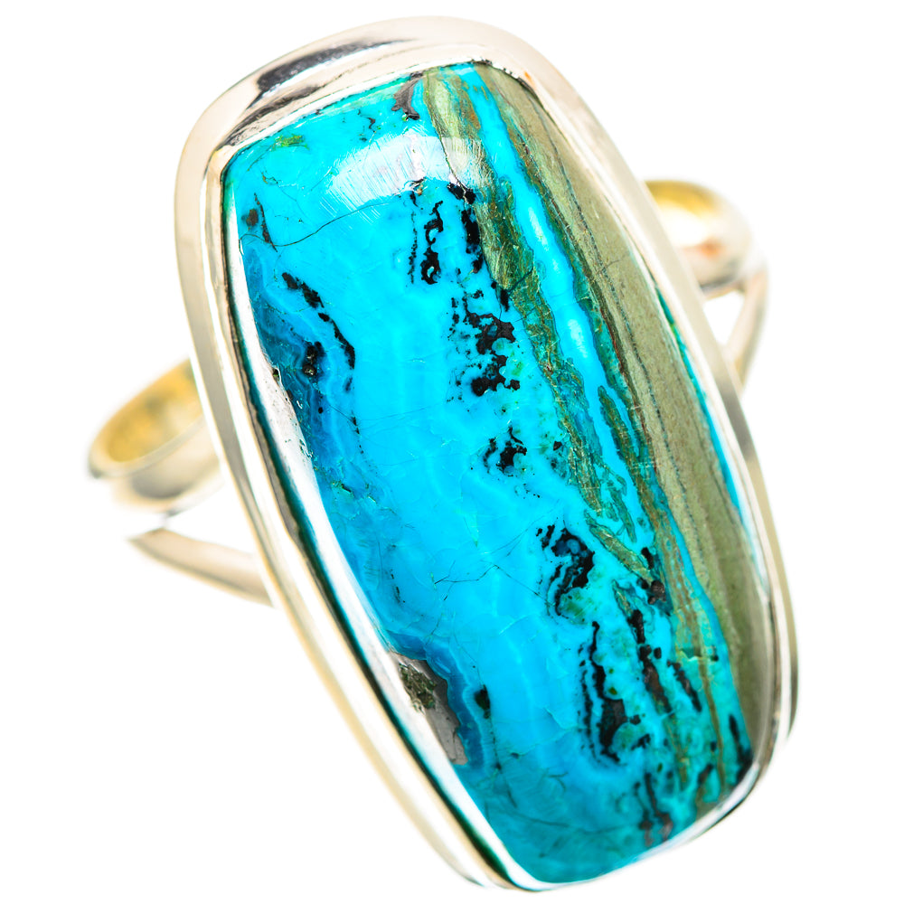 Large Chrysocolla Ring Size 9.75 (925 Sterling Silver) RING139077