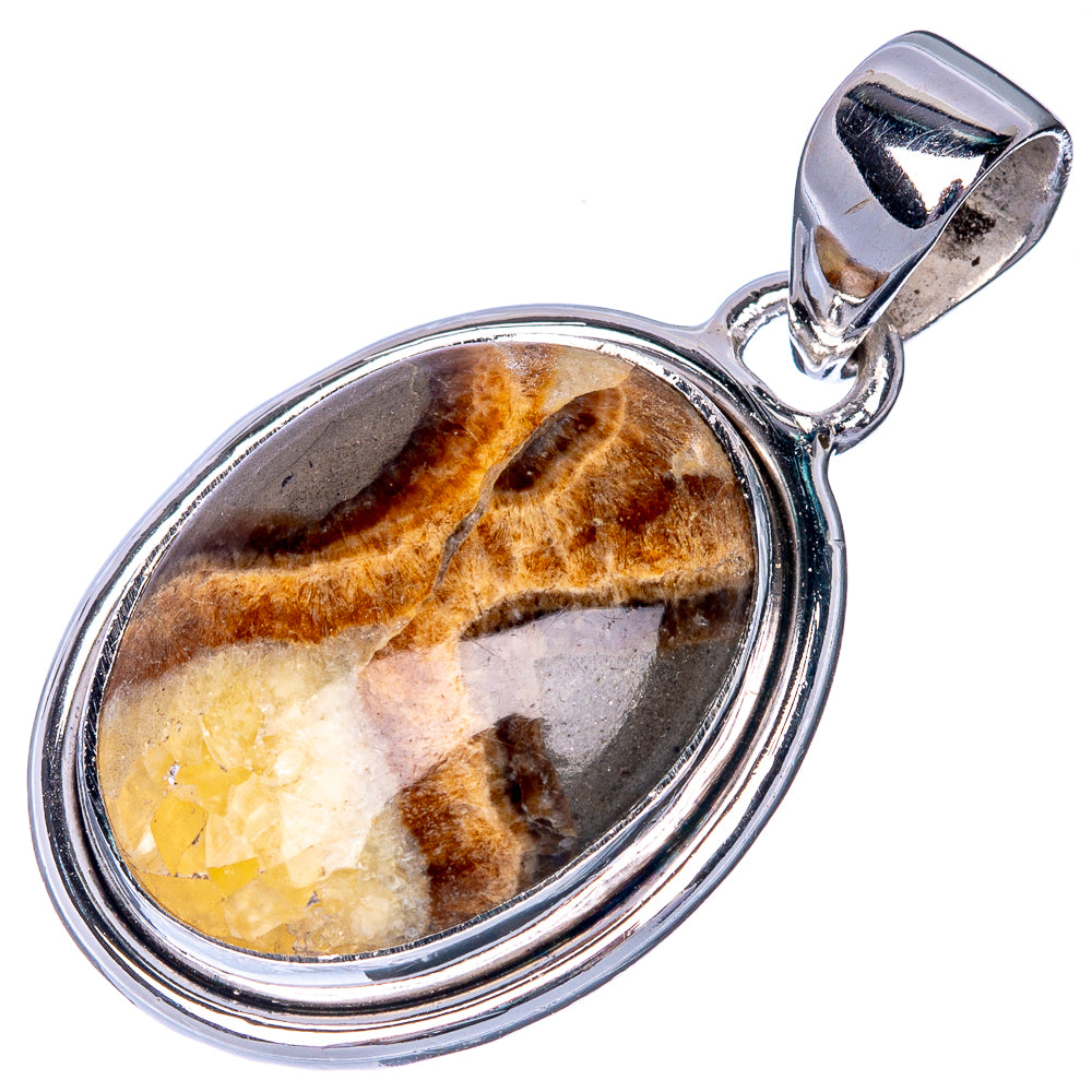 Septarian Pendant 1 3/8" (925 Sterling Silver) P40894