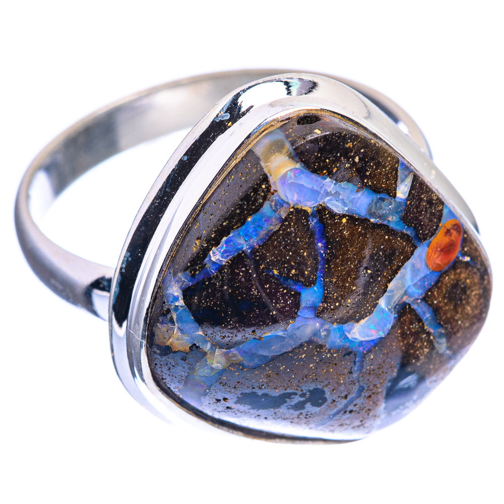 Boulder Opal Ring Size 10.5 (925 Sterling Silver) R142305