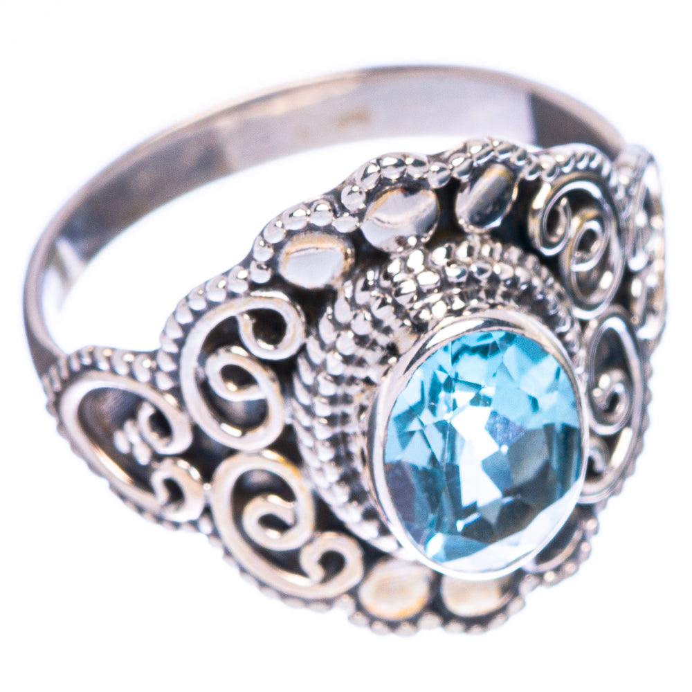 Blue Topaz Ring Size 6.75 (925 Sterling Silver) R146775