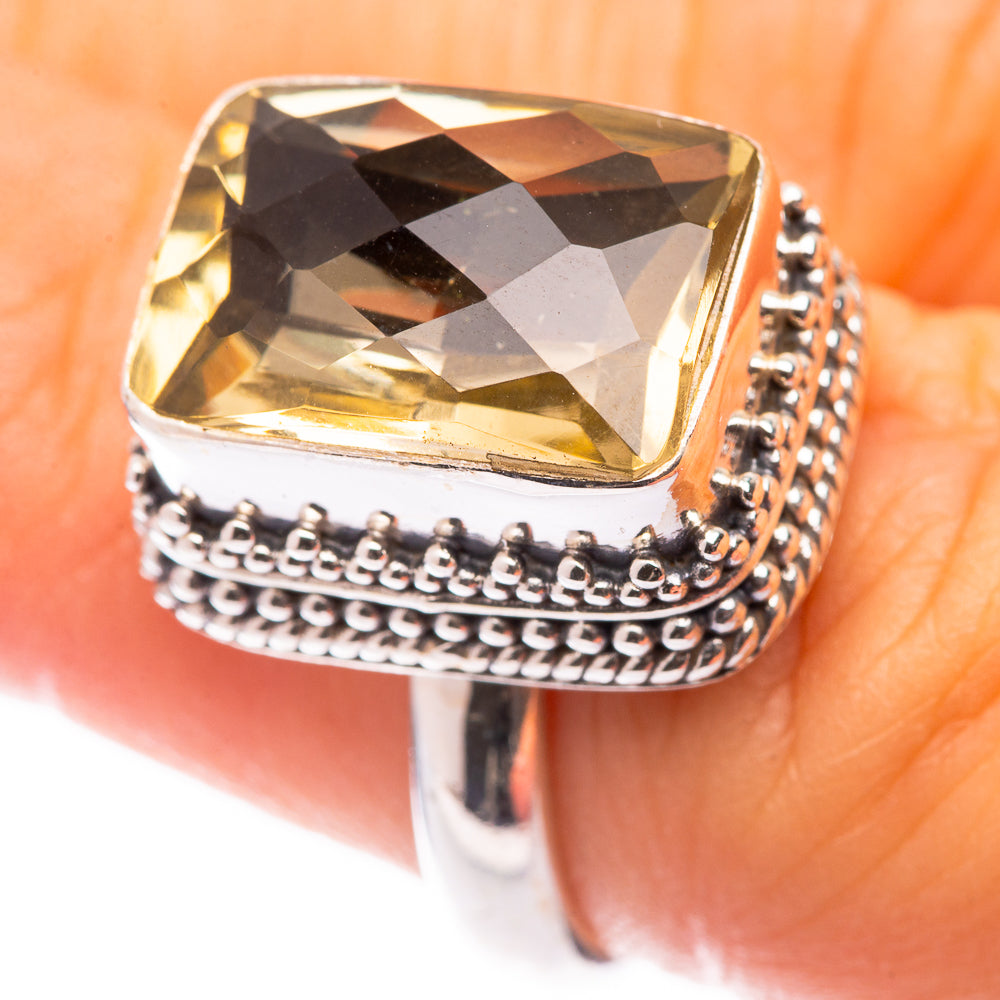 Faceted Citrine Ring Size 6.25 (925 Sterling Silver) R140930